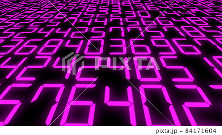デジタル数字 乱数 7セグメント 羅列 ランダム CG 背景 壁紙 デジタル数字 乱数 7セグメント 羅列 ランダム CG 背景 壁紙 84171604