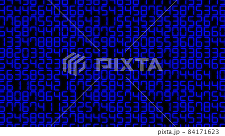 デジタル数字 乱数 7セグメント 羅列 ランダム CG 背景 壁紙 デジタル数字 乱数 7セグメント 羅列 ランダム CG 背景 壁紙 84171623