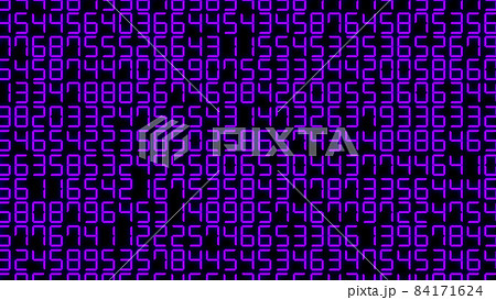 デジタル数字 乱数 7セグメント 羅列 ランダム CG 背景 壁紙 デジタル数字 乱数 7セグメント 羅列 ランダム CG 背景 壁紙 84171624