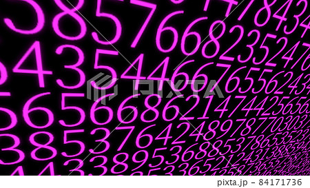 数字 乱数 ランダム 羅列 Cg 背景 壁紙のイラスト素材