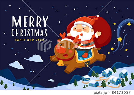 Beautiful Christmas Eve greeting card 84173057