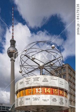 World Clock And TV Tower In Berlin World Clock And TV Tower In Berlin 84179136