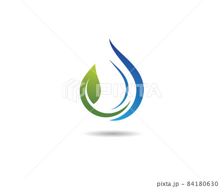 Water drop vector icon 84180630