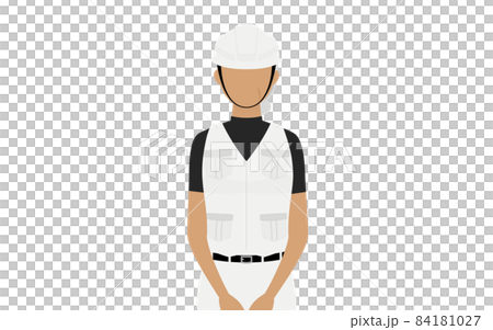 木匠老婦人擺姿勢，雙手放在前面等待 84181027