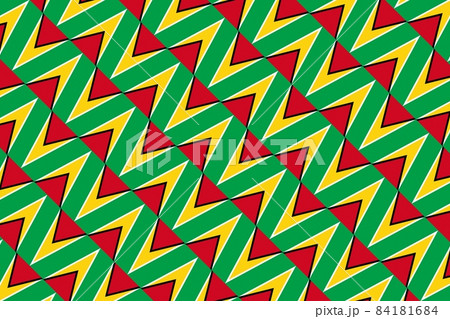 Geometric pattern in the colors of the national flag of Guyana. The colors of Guyana. 84181684