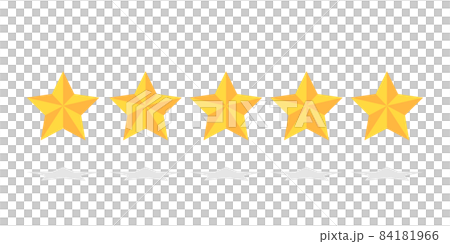 Yellow five-star illustration 84181966