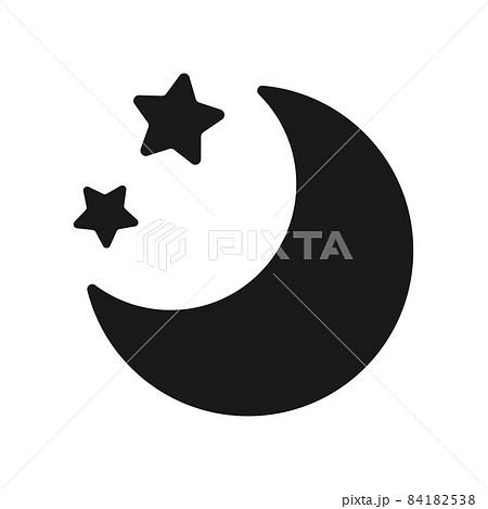 moon and star silhouette
