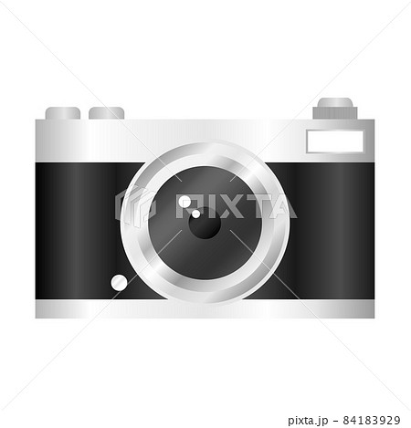 カメラのアイコン。レトロなフィルムカメラ。 84183929