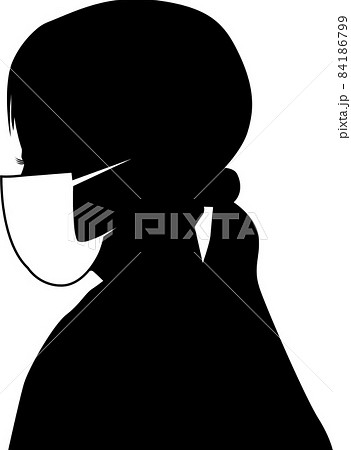 マスク女性 84186799