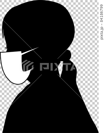 マスク女性 84186799