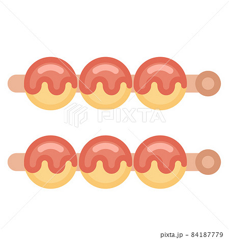 Japanese food vector illustration - takoyaki 84187779