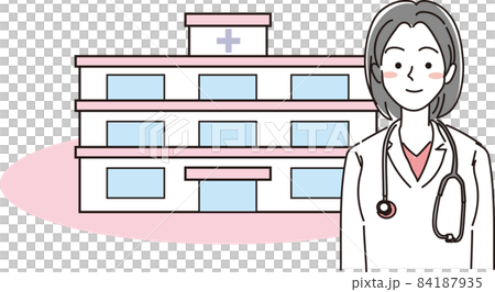 Female Doctor_Simple Color_Hospital and Female Doctor Female Doctor_Simple Color_Hospital and Female Doctor 84187935