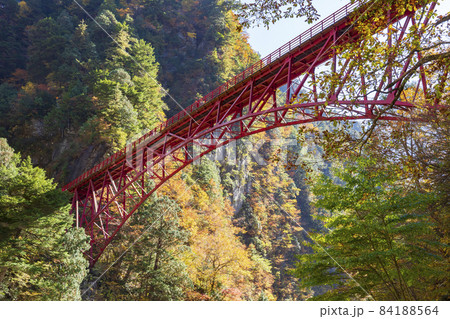 【自然景観】黒部峡谷欅平 奥鐘橋 【自然景観】黒部峡谷欅平 奥鐘橋 84188564
