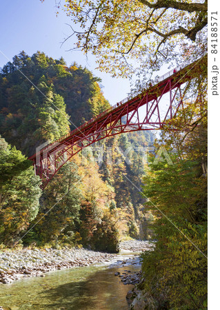 【自然景観】黒部峡谷欅平 奥鐘橋 【自然景観】黒部峡谷欅平 奥鐘橋 84188571