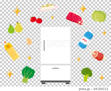 冷蔵庫　ベクターイラスト　アイコン 84189152