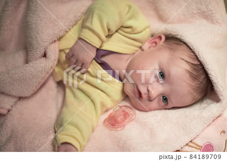 cute little newborn baby smilling 84189709