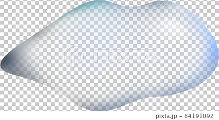 リアルな水滴 気泡 泡 透過 のイラスト素材