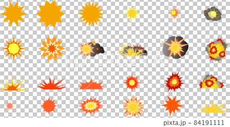 卡通風格爆炸形象氣球/效果組 84191111