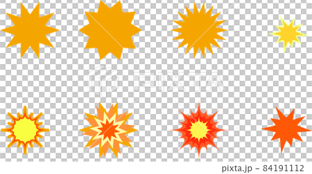 Image balloon / effect set of cartoon-style explosion Image balloon / effect set of cartoon-style explosion 84191112