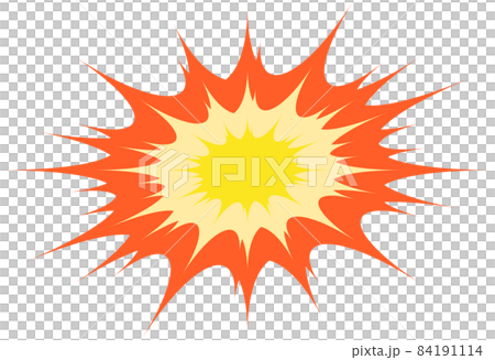 漫画風爆発のイメージ吹き出し・エフェクト 84191114
