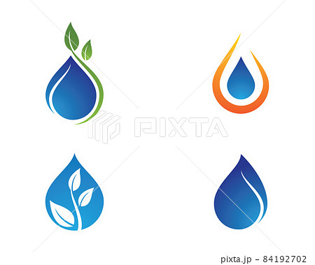 Water drop vector icon illustration 84192702