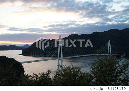舞鶴クレインブリッジ　夕焼け 84193139