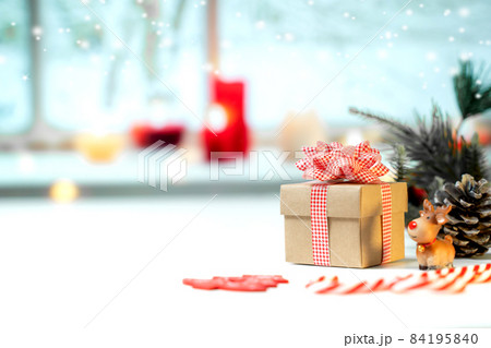 Christmas gift and decoration. Xmas and New Year celebration for party on holiday. Christmas gift and decoration. Xmas and New Year celebration for party on holiday. 84195840