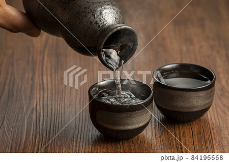 日本酒 酒の写真素材