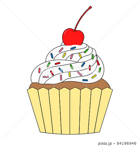 カップケーキ ベクターイラスト カップケーキ ベクターイラスト 84196946
