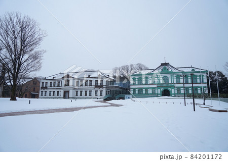 金沢にある国立工芸館の雪景色 金沢にある国立工芸館の雪景色 84201172