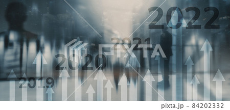 2022 Finacial Technology. Blue Abstract background. Concept for new year 2022 2022 Finacial Technology. Blue Abstract background. Concept for new year 2022 84202332