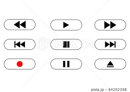 操作用ボタンのアイコンセット 84202398