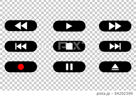 操作用ボタンのアイコンセット 84202399