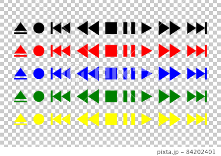 操作用ボタンのアイコンセット 84202401