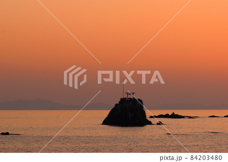 牛之浜の夕景 84203480
