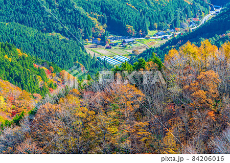 秋の茶臼山高原からの眺望 84206016