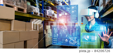 Future virtual reality technology for innovative VR warehouse management 84206726