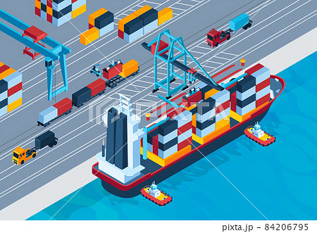 Ship With Goods In Containers Ship With Goods In Containers 84206795