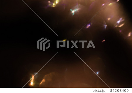 golden retro film lens flare bokeh analog photo overlay  84208409