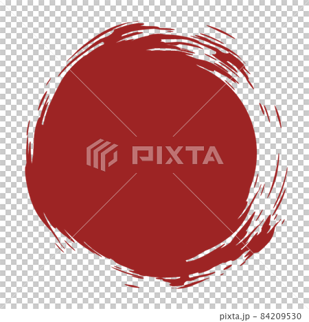 紅色日式形象圈素材 紅色日式形象圈素材 84209530
