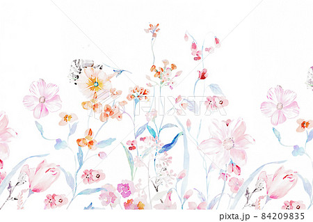 Beautiful watercolor flower bouquet illustration 84209835