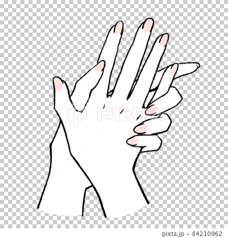 雙手合十的簡單圖解 84210962