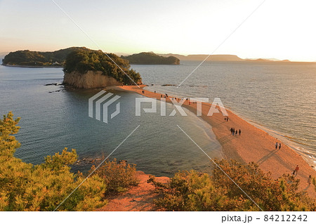 【香川県】黄昏のエンジェルロード（小豆島） 84212242