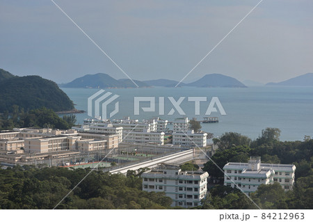 Exterior of Shek Pik Prison in Hong Kong. 24 oct 2021 84212963