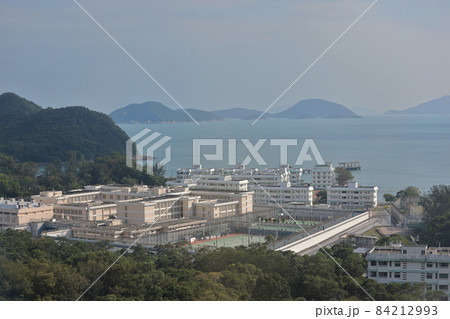 Exterior of Shek Pik Prison in Hong Kong. 24 oct 2021 Exterior of Shek Pik Prison in Hong Kong. 24 oct 2021 84212993