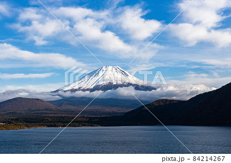 本栖湖、千円札の富士山 本栖湖、千円札の富士山 84214267