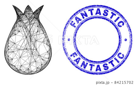 Textured Fantastic Stamp and Network Irregular Mesh Alien Egg Icon Textured Fantastic Stamp and Network Irregular Mesh Alien Egg Icon 84215702