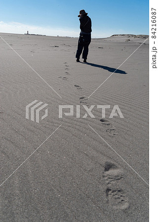 砂浜を歩く 84216087