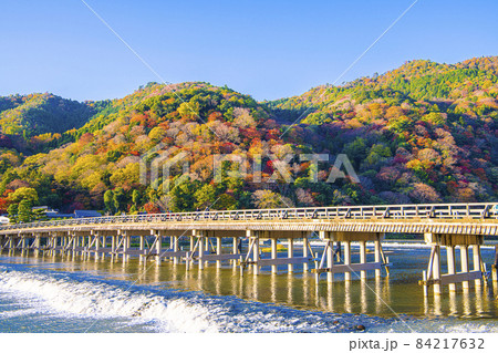 京都嵐山の紅葉 84217632