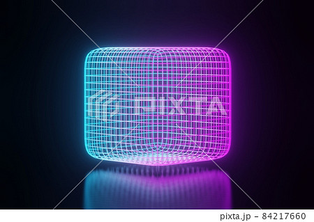 3d render of RGB neon light on darkness background. Abstract Laser lines show at night. Ultraviolet spectrum beam scene 3d render of RGB neon light on darkness background. Abstract Laser lines show at night. Ultraviolet spectrum beam scene 84217660